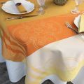Nappe rectangulaire Sud Etoffe, Jacquard polyester "Barcelone" golden