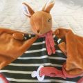 Peluches Bukowski - Doudou et porte tétine bambi "Harald baby rug"