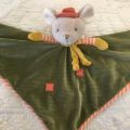 Barbara Bukowski - Mouse "Henry baby rug" baby rug and dummy clipd