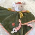 Barbara Bukowski - Mouse "Henry baby rug" baby rug and dummy clipd