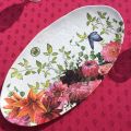 Michel Design Works "Sweet Floral Melody" Melanine ovale platter