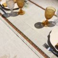 Chemin de table en lin "Barnum" Tessitura Toscana Telerie