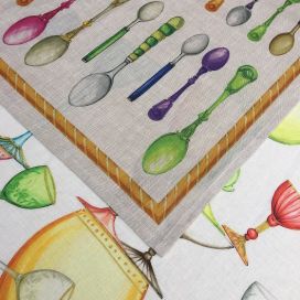 Linen kitchen towel "Figaro" Tessitura Toscana Telerie