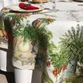 Tessitura Toscana Telerie, carrée linen tablecloth "Balcon Potager"