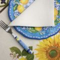 Tessitura Toscana Telerie, linen table napkin ecru color