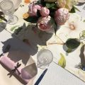 Chemin de table en lin "Ibisco" Tessitura Toscana Telerie