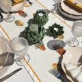 Chemin de table en lin "Kaktus" Tessitura Toscana Telerie