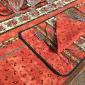 Coated quilted cotton placemat "Tradition" orange by Marat d'Avignon