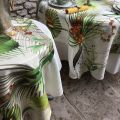 Tessitura Toscana Tellerie, square hemp tablecloth "Oasi"