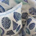 Housse de coussin en lin "Cyprea" Tessitura Toscana Telerie