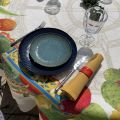 Tessitura Toscana Telerie, square linen tablecloth "Mediterraneo"