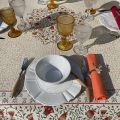 Rectangular Jacquard tablecloth "Aubrac" ocre, Tissus Toselli