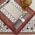 Provence Jacquard placemat "Aubrac" ocre from Tissus Toselli in Nice