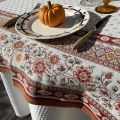 Rectanuglar Jacquard tablecloth  "Mazan"ocre  by Tissus Toselli