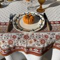 Rectanuglar Jacquard tablecloth  "Mazan"ocre  by Tissus Toselli