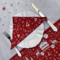Cotton table napkins "Cervin" red
