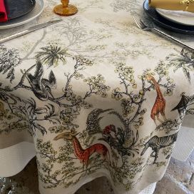 Tessitura Toscana Telerie, rectangular linen tablecloth "Savana"