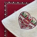 Chalet Chalet Red French Round Hand Towel 