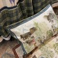 Decorative linen cushion "Funes" Tessitura Toscana Telerie