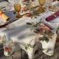 Tessitura Toscana Tellerie, rectangular linen tablecloth "Arbousier"