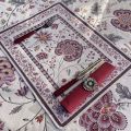 Provence Jacquard placemat "Montespan" lilas color from Tissus Toselli in Nice