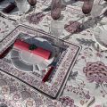 Set de table Jacquard "Montespan" lilas  Tissus Toselli, Nice
