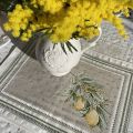Provence Jacquard placemat mimosas and lemons "Menton"  from Tissus Toselli in Nice