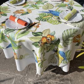 Tessitura Toscana Tellerie, rectangular hemp tablecloth "Ara"