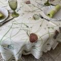 Tessitura Toscana Tellerie, square linen tablecloth "Filoberda"