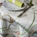 Tessitura Toscana Tellerie, square linen tablecloth "Filoberda"