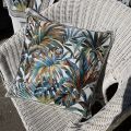 Provence Jacquard cushion cover "Moréa" ecru from Tissus Toselli in Nice