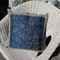 Provence Jacquard cushion cover "Moréa" blue from Tissus Toselli in Nice