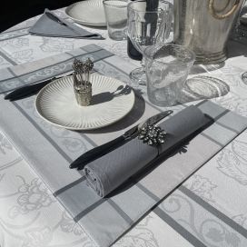 Placemat "Muscat" grey from Sud Etoffe