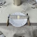 Serviette de table Sud Etoffe "Alicante" beige et taupe