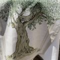 Tessitura Toscana Telerie, linen table runner Olive tree "DOP"