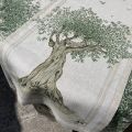 Tessitura Toscana Telerie, linen table runner Olive tree "DOP"