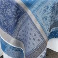Rectangular Jacquard tablecloth "Massilia" blue by Tissus Toselli