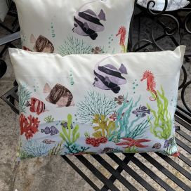 Outdoor cushions "Lagon" ecru