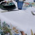 Nappe provençale ronde en coton enduit "Antilles" Tissus Toselli