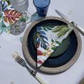Rectangular tablecloth in coated cotton "Antilles" by Tissus Toselli