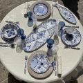 Cutlery Set (48 pieces) "Taormina" white and blue