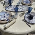 Cutlery Set (48 pieces) "Taormina" white and blue