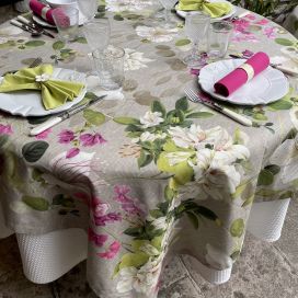 Tessitura Toscana Tellerie, square coton tablecloth "Biscondola"
