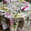 Tessitura Toscana Tellerie, round coton tablecloth "Biscondola"