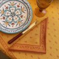 Jacquard table napkins "Vars" ocre  by Tissus Toselli