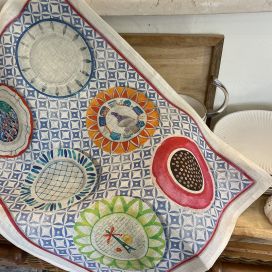 Linen kitchen towel "Limoges" Tessitura Toscana Telerie