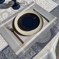 Placemat "Chamaret" grey and blue from Sud Etoffe