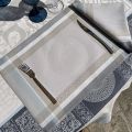 Placemat "Chamaret" grey and blue from Sud Etoffe