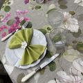 Plain cotton napkins "Coucke" green kiwi