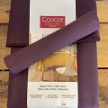 Plain coton napkins "Coucke" plum